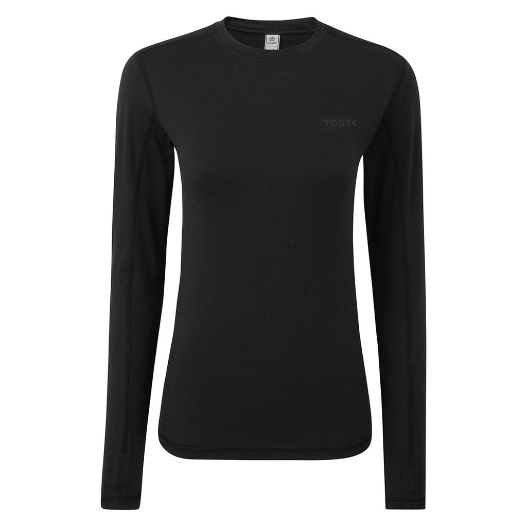 Snowdon Womens Thermal Crew Neck Base Layer - Black - Image 7
