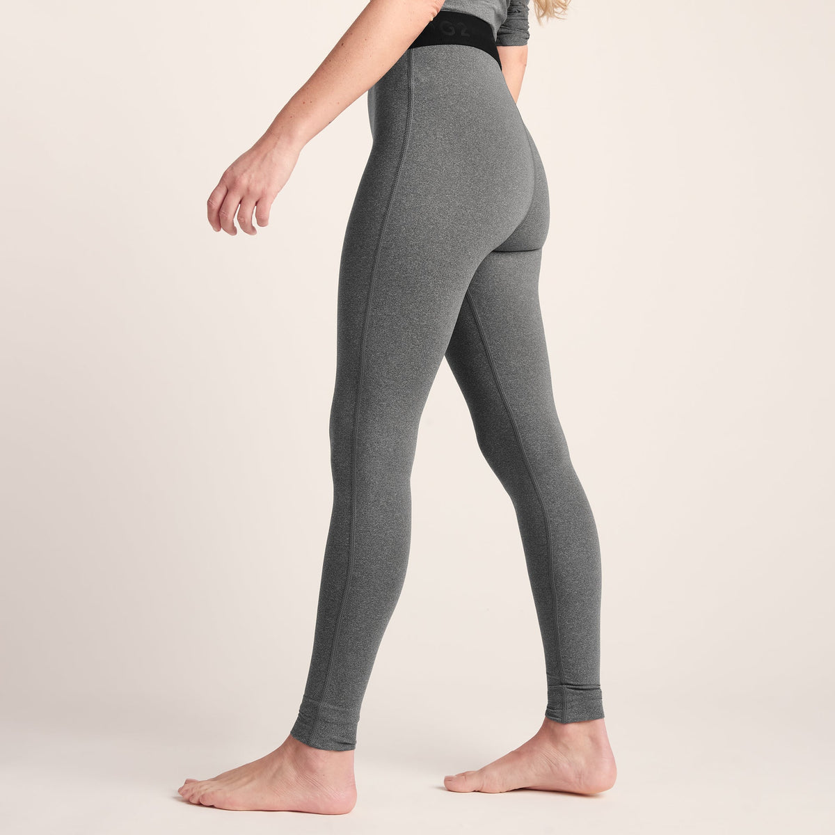 Snowdon Womens Thermal Base Layer Legging - Grey Marl - Image 5
