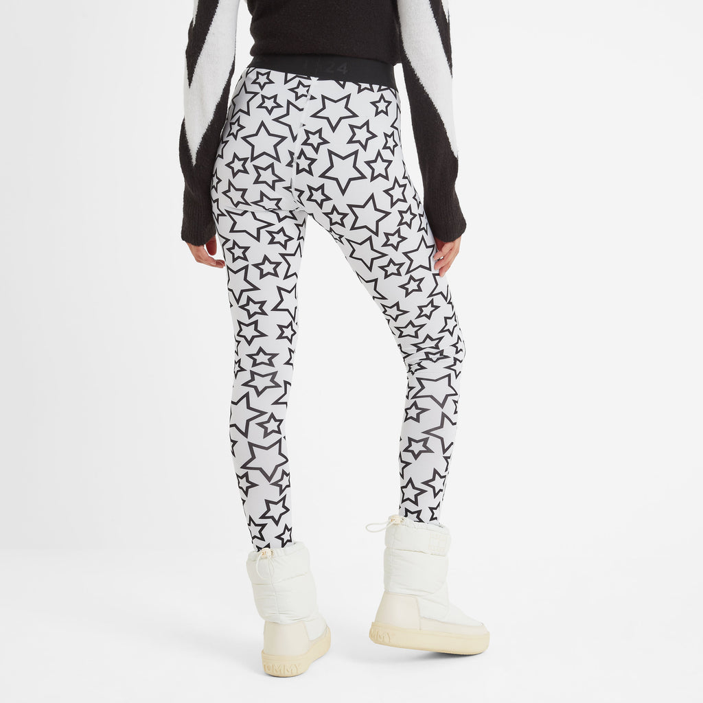 Snowdon Womens Thermal Base Layer Legging - Star Print - Image 3