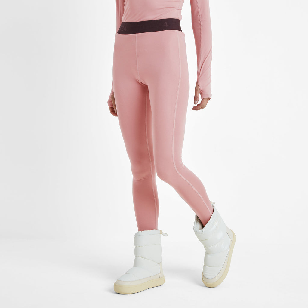 Snowdon Womens Thermal Base Layer Legging - Faded Pink - Image 2