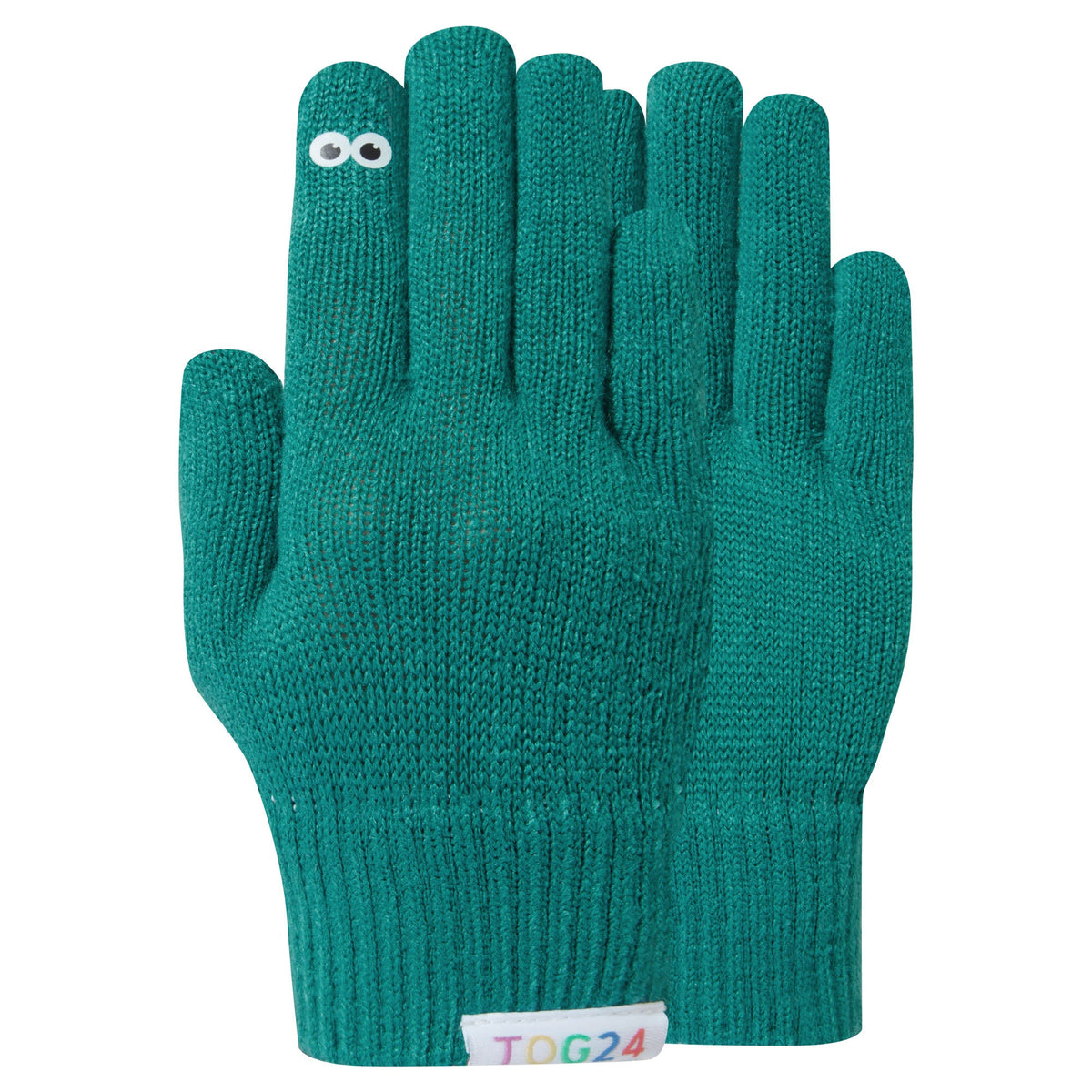 Soay Kids Shaun the Sheep Knit Gloves - Jungle Green - Image 5