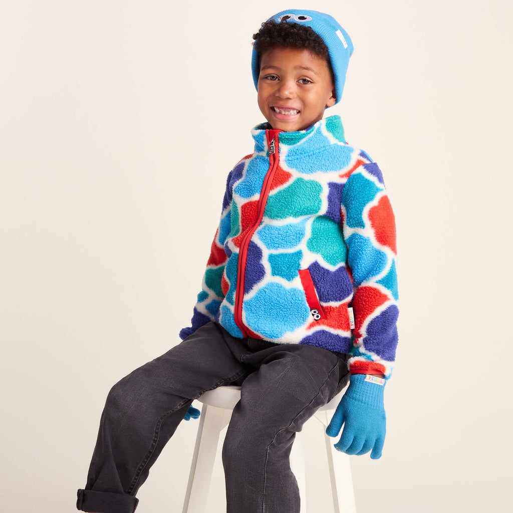 Soay Kids Shaun the Sheep Knit Gloves - Sky Blue - Image 2