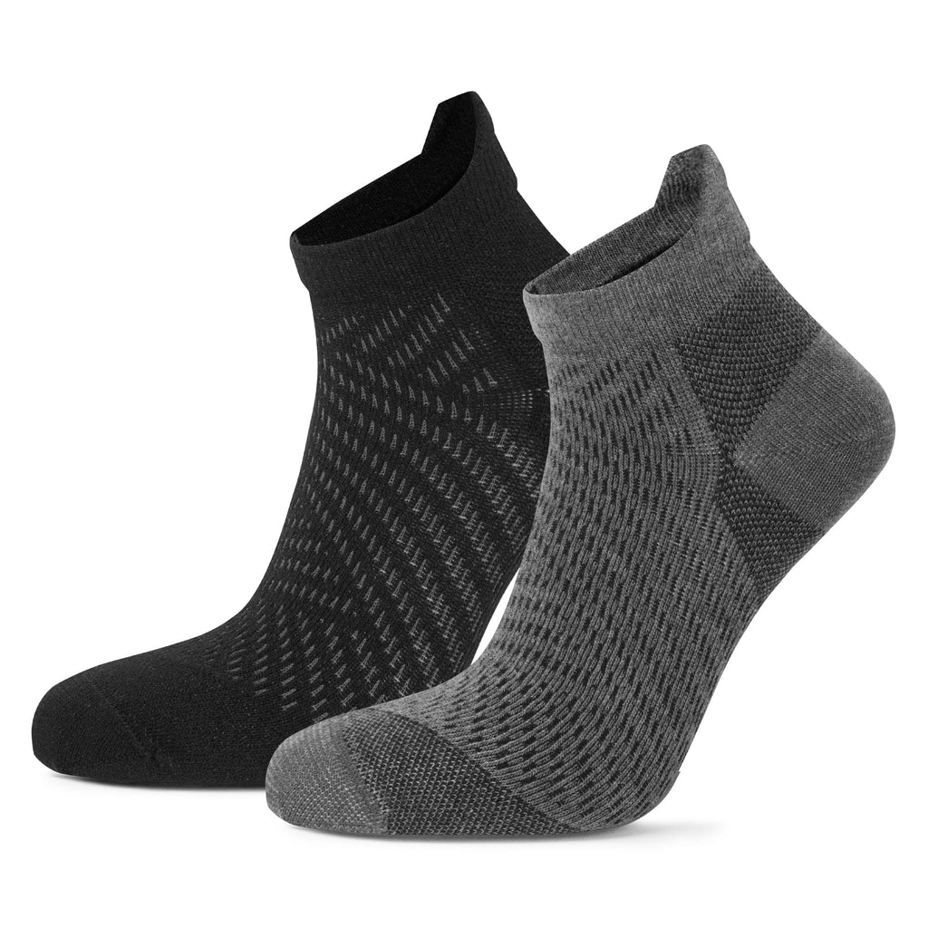 Steyr 2Pack Trek Socks - Black/Dark Grey Marl