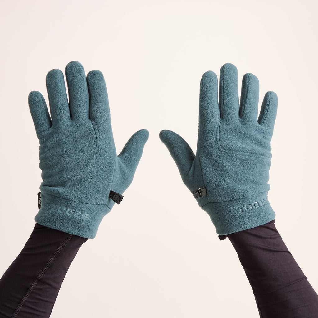 Stride Microfleece Gloves - Dark Turquoise - Image 2