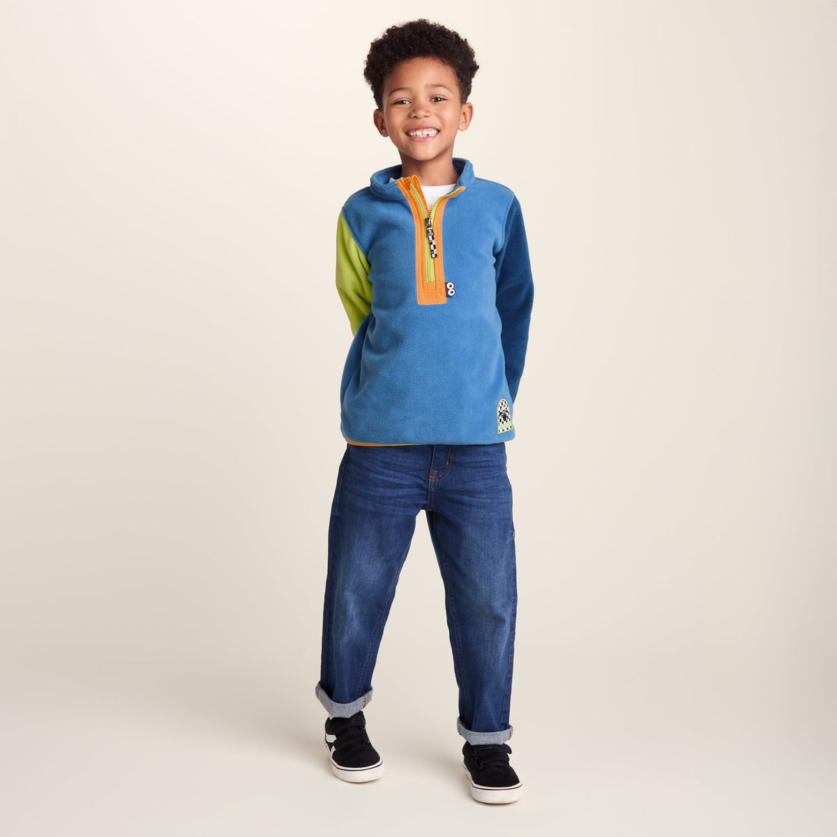 Texel Kids Shaun the Sheep Fleece Zip Neck - Bluebell - Image 5