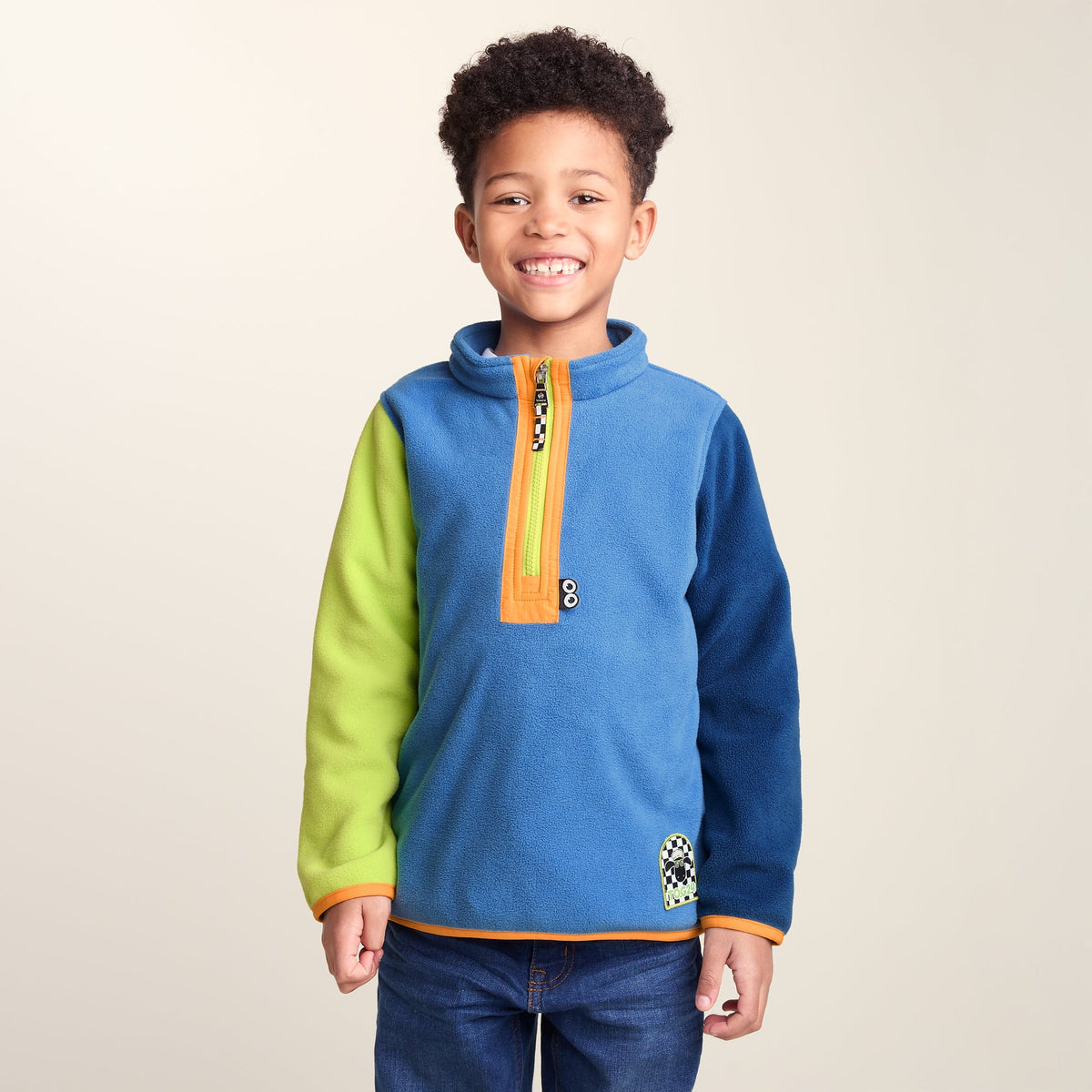 Texel Kids Shaun the Sheep Fleece Zip Neck - Bluebell - Image 3