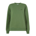 Tia Womens Heavyweight 100% Cotton Crew Neck Sweatshirt - Dark Matcha - Image 7