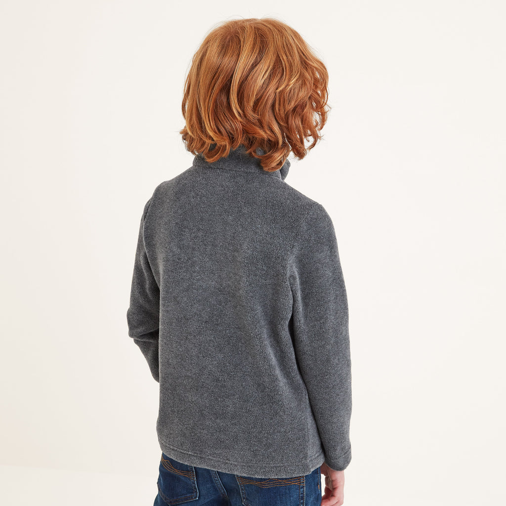 Toffolo Kids Zipneck Fleece - Grey Marl - Image 4