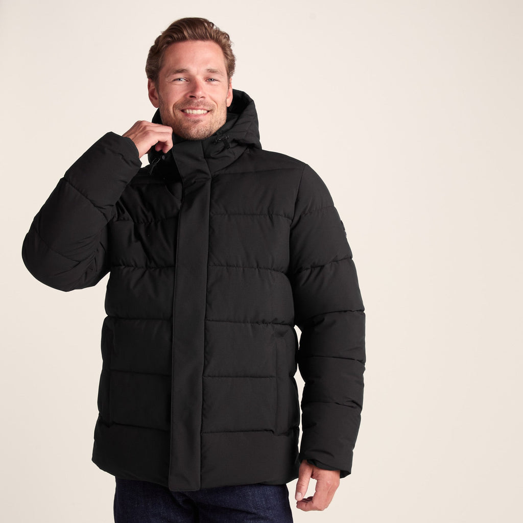 Tunnard Mens Short Shower Resistant Insulated Jacket - Black - Image 2