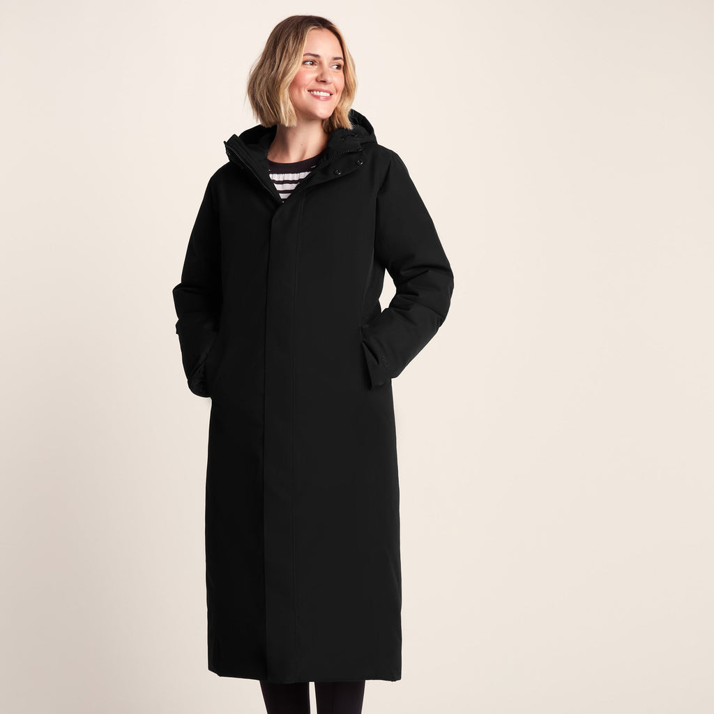Uma Womens Waterproof Down Insulated Parka - Black - Image 8