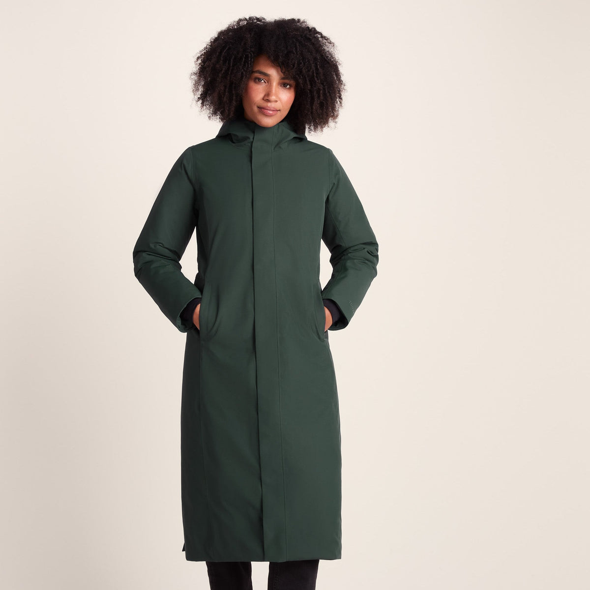 Uma Womens Waterproof Down Insulated Parka - Racing Green - Image 2