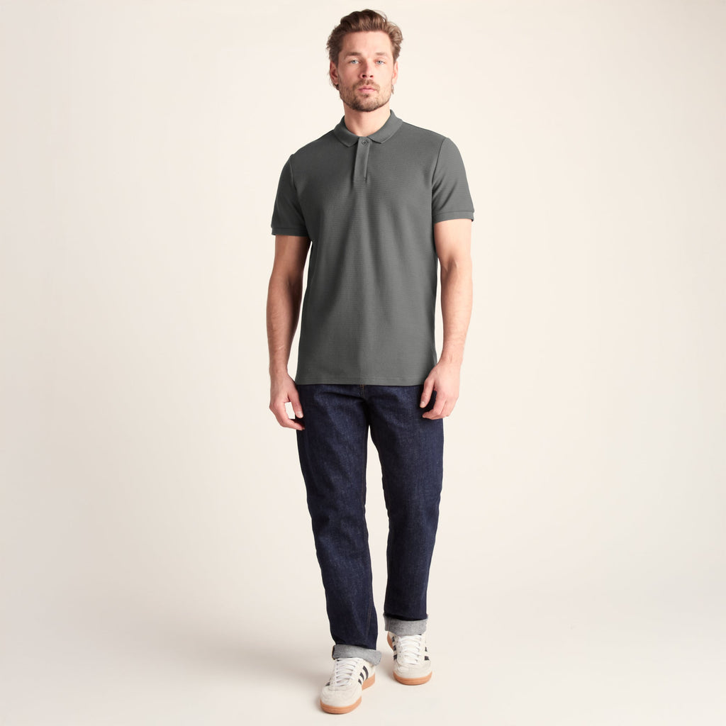 Varris Mens 100% Cotton Supersoft Polo Shirt - Deep Slate - Image 2