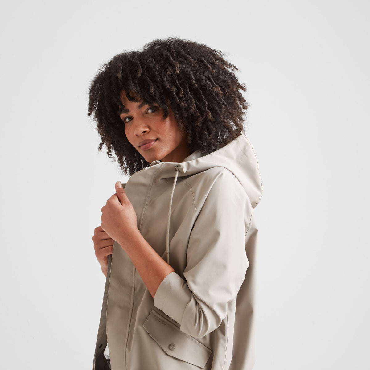 Vena Womens Waterproof Jacket - Dark Taupe - Image 6