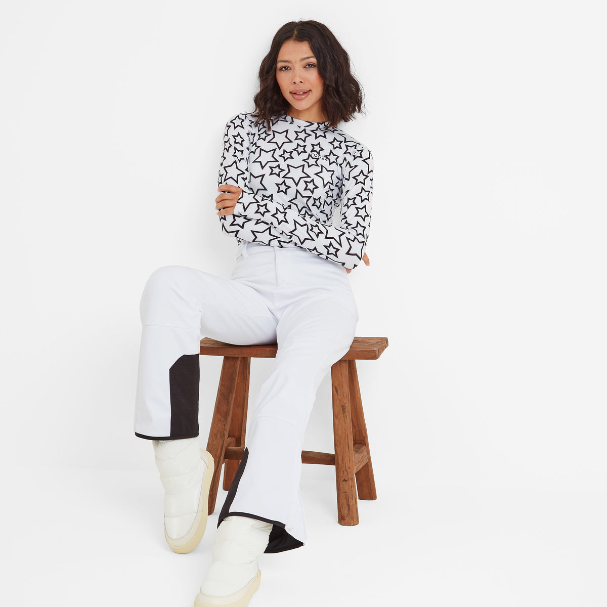 Vista Womens Salopettes Regular - Optic White - Image 4