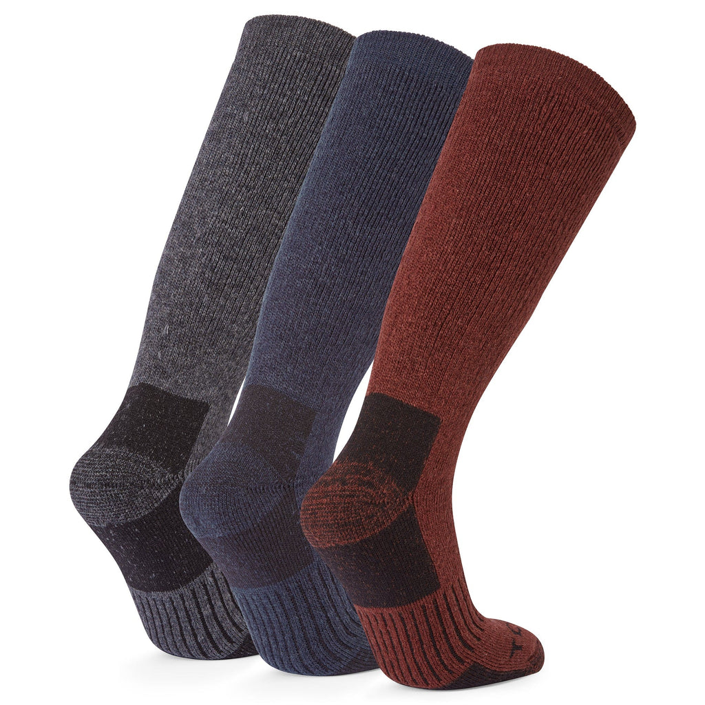 Villach 3 Pack Mens Trek Socks - Dark Grey Marl/Port/Dark Indigo - Image 2