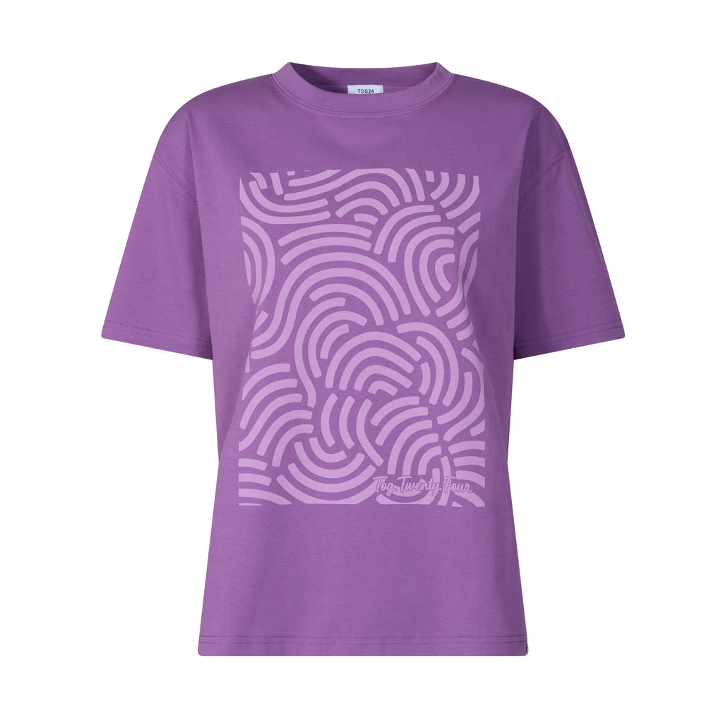 Wave Womens Premium Supersoft Relaxed Fit T-Shirt - Dark Orchid - Image 7