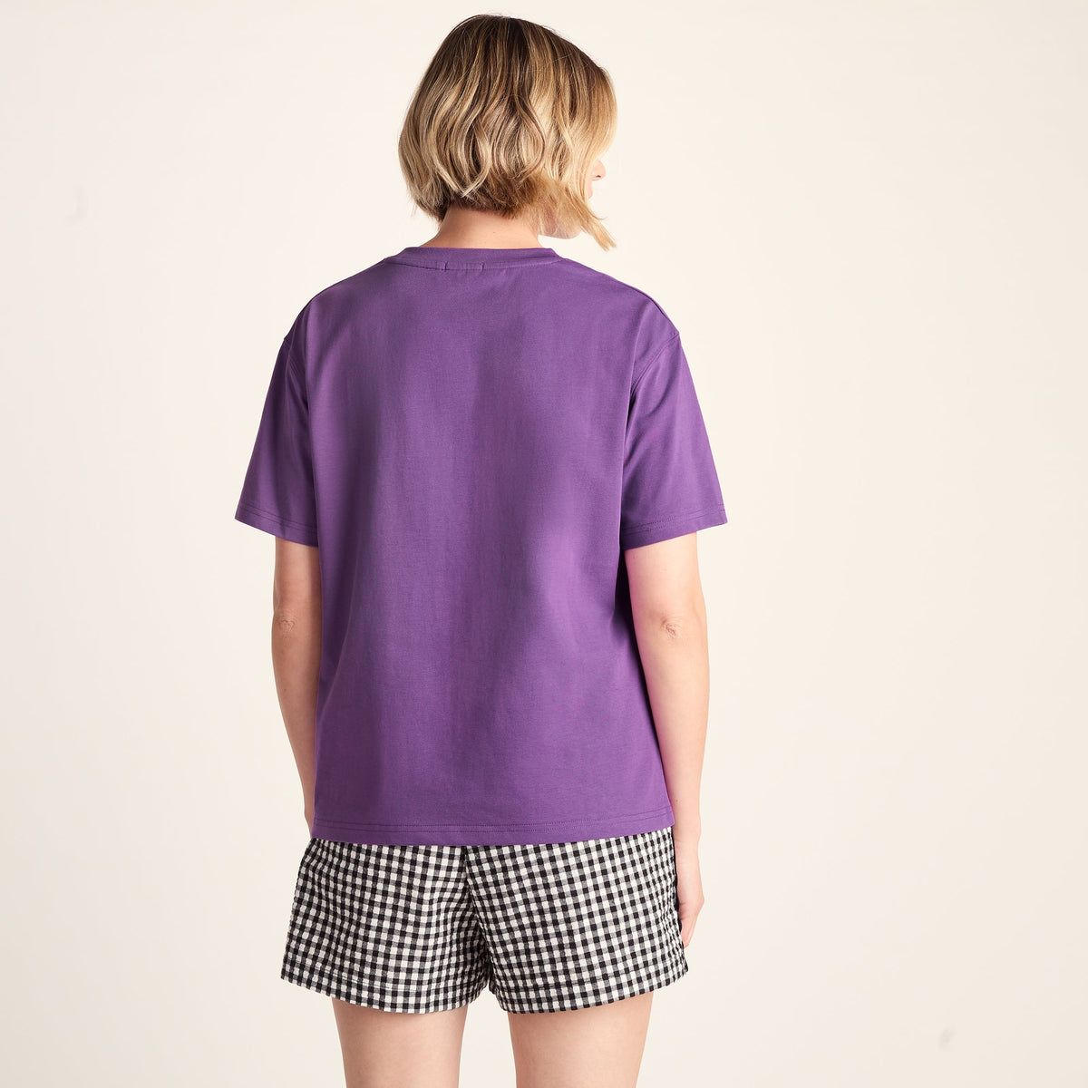 Wave Womens Premium Supersoft Relaxed Fit T-Shirt - Dark Orchid - Image 3