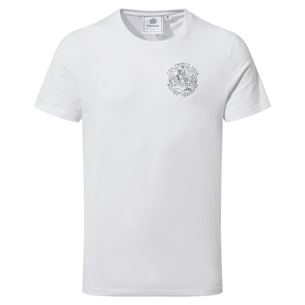 Whitby Mens 100% Cotton Supersoft T-Shirt - White - Image 5