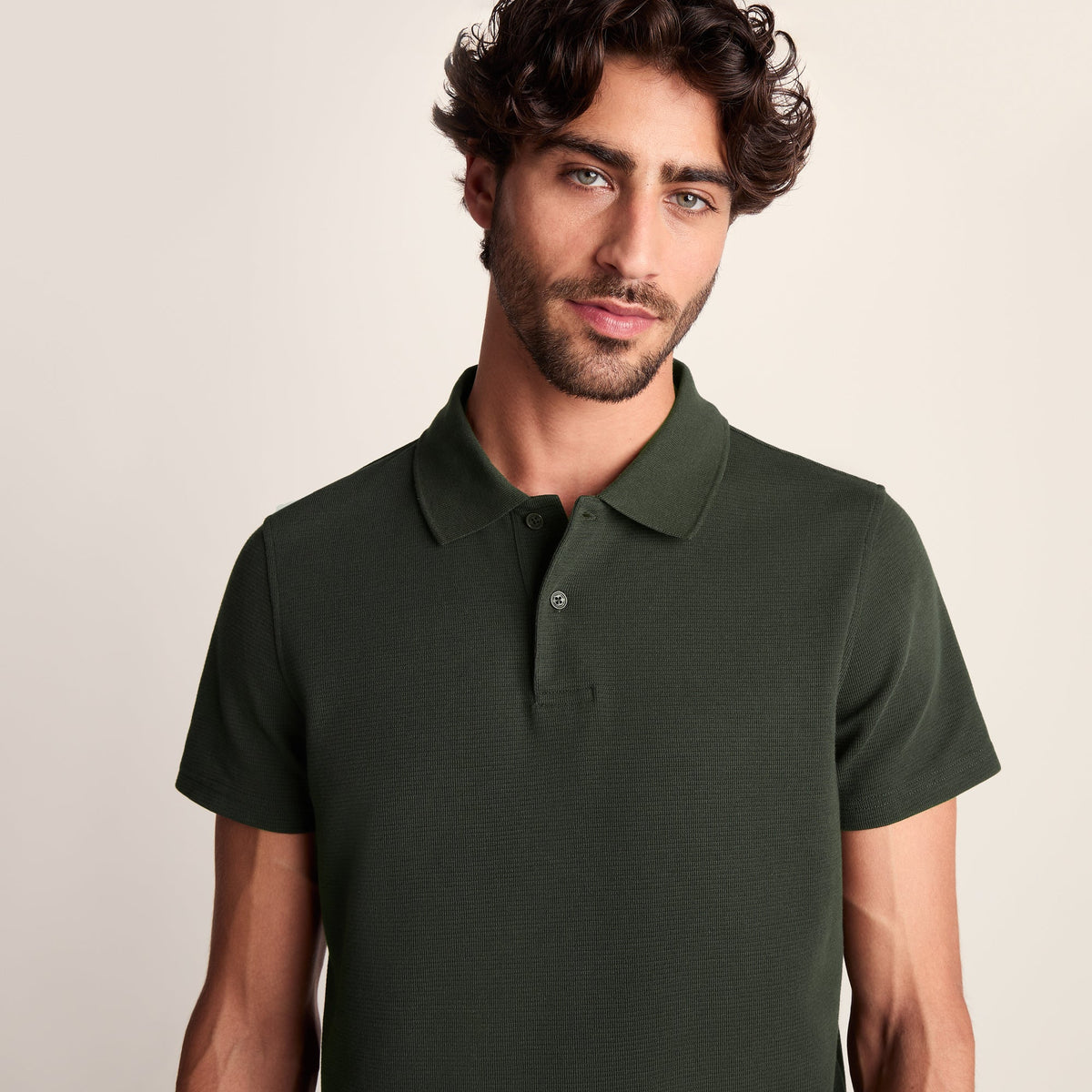 Zaden Mens Polo Shirt - Dark Olive Green - Image 5