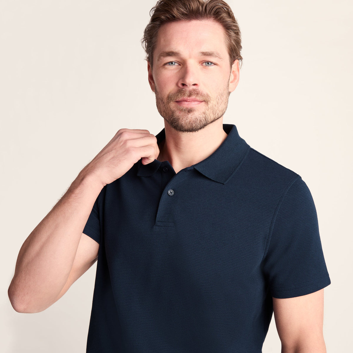 Zaden Mens Polo Shirt - Dark Indigo - Image 6