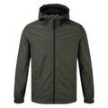 Craven Mens Waterproof Packaway Jacket - Dark Khaki - Image 7