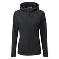 Keld Womens Shower Resistant Hooded Softshell Jacket - Black - Image 8