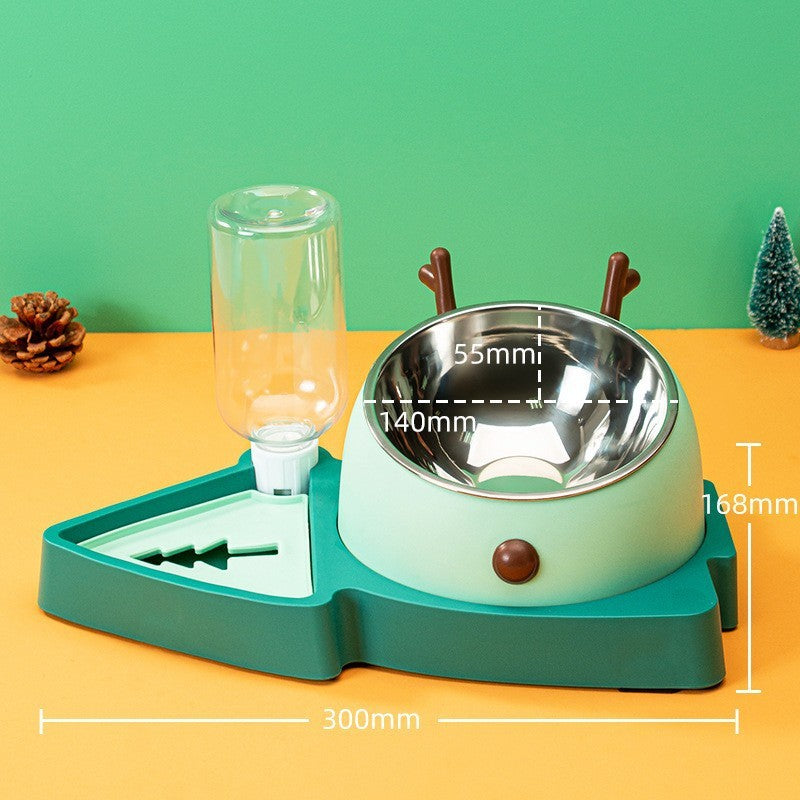 Slow Feeding Pet Bowl with Detachable Water Tray - Image 3