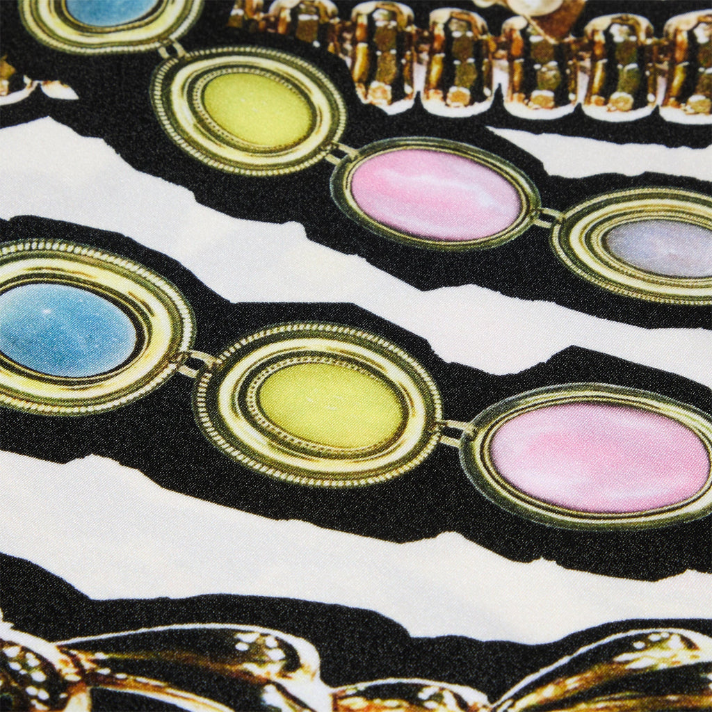AREA Gemstone Chain Printed Cropped T-Shirt (Multi) - Image 4