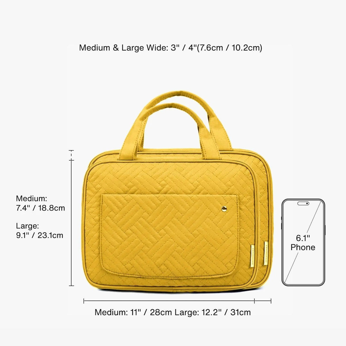 Bonchemin Yellow The Space Saver Toiletry Bag - Image 6