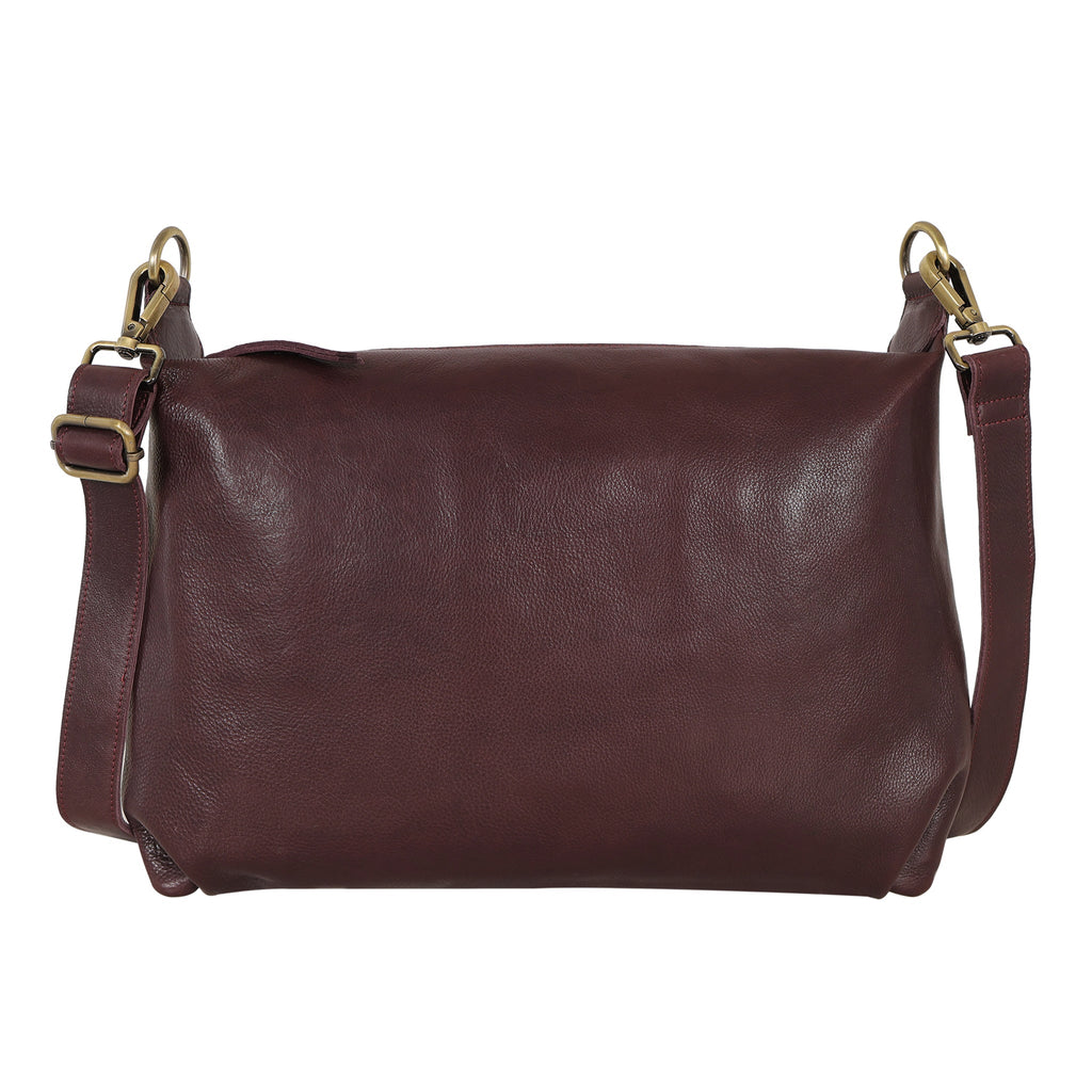 Avery Milled Leather Crossbody Bag