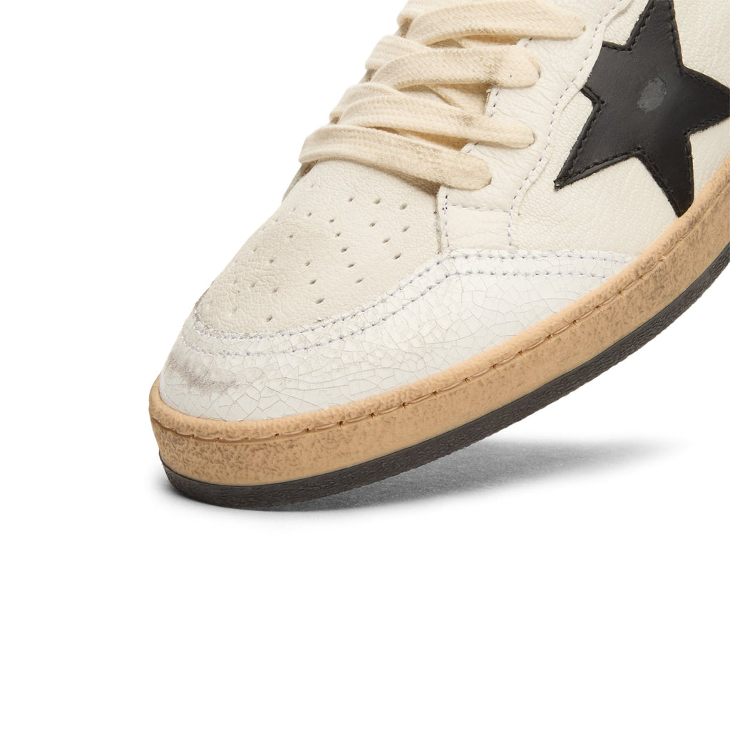 Golden Goose Ballstar Nappa Upper Leather Star And Heel Crack Toe And Spur (White/Black) - Image 6