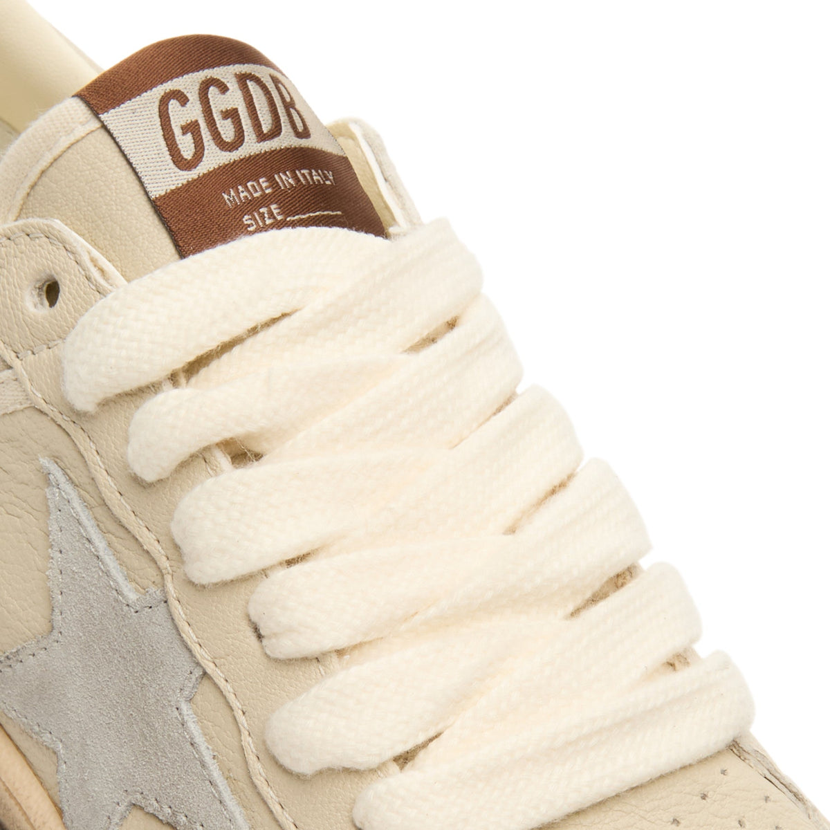 Golden Goose Ballstar Nappa And Glitter Leather Upper (Cream/Light Grey/Grey) - Image 7