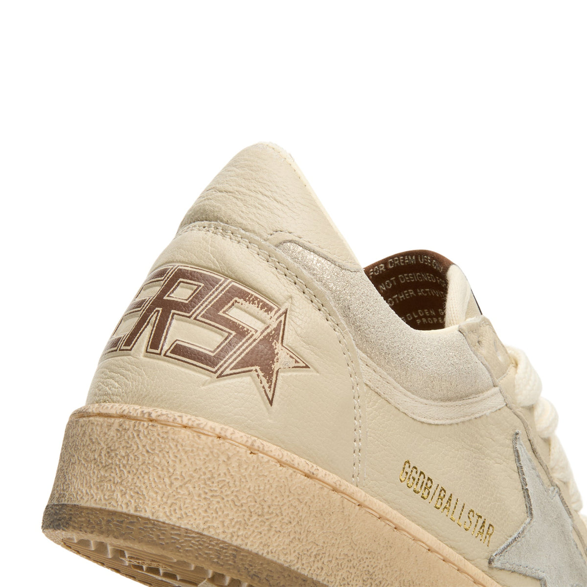 Golden Goose Ballstar Nappa And Glitter Leather Upper (Cream/Light Grey/Grey) - Image 9