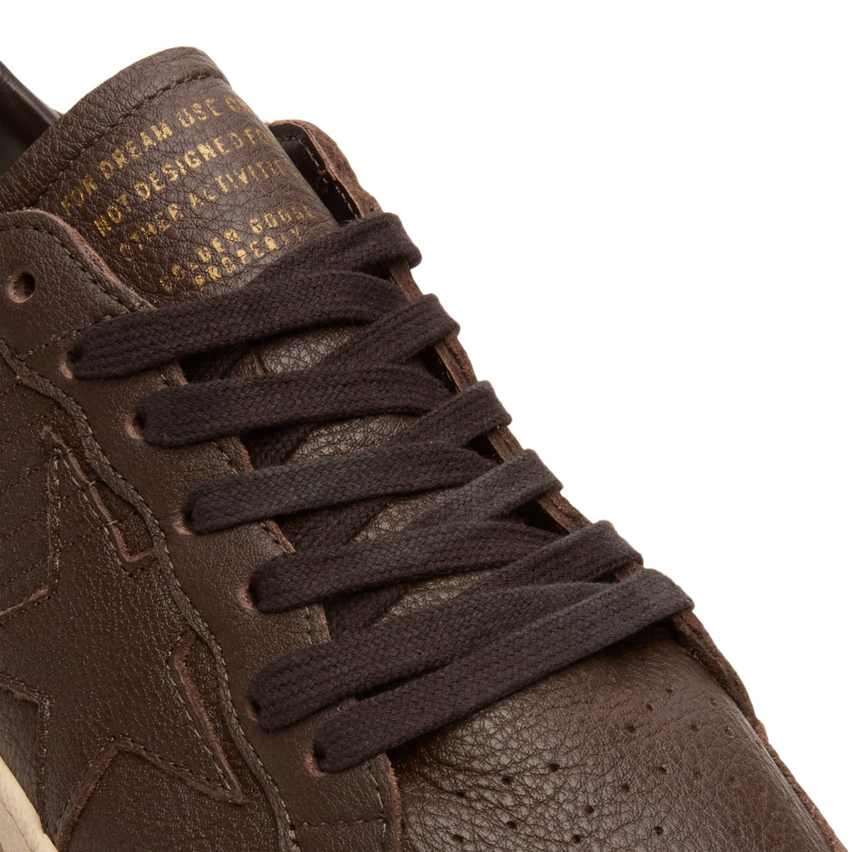 Golden Goose Ballstar Leather Upper Star Toe Spur (Dark Brown) - Image 7
