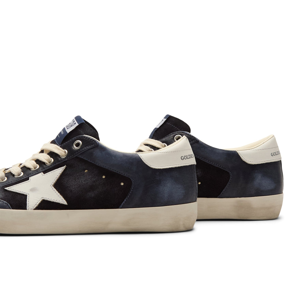 Golden Goose Super Star Suede And Nappa Upper (Dark Blue/White) - Image 3
