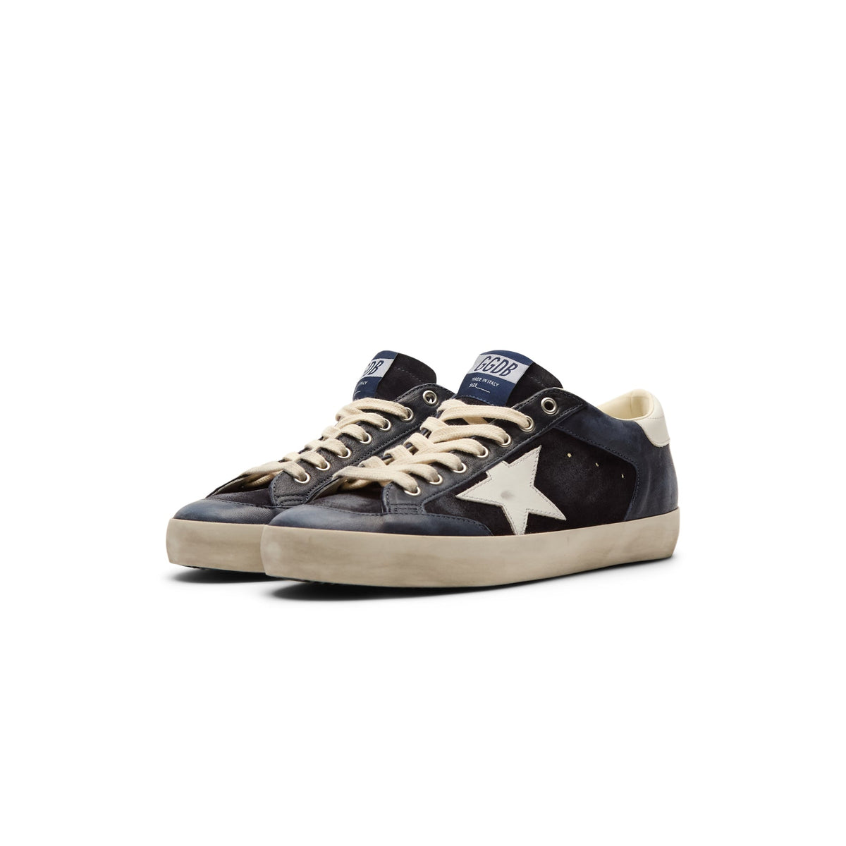 Golden Goose Super Star Suede And Nappa Upper (Dark Blue/White) - Image 4