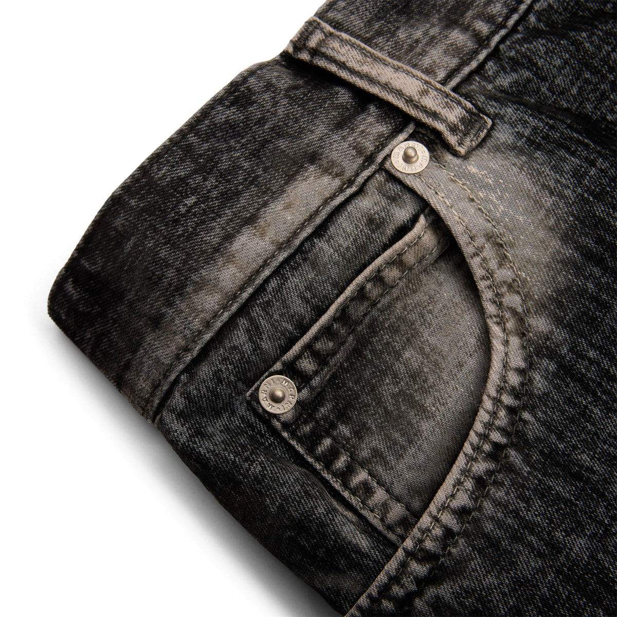 MARNI Flocked Denim Jeans (Black) - Image 3
