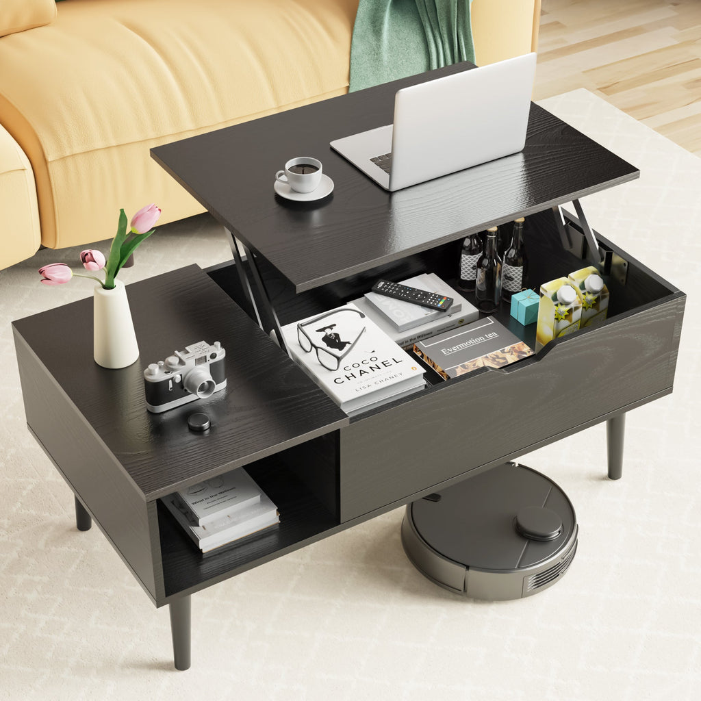 Modern Living Room Coffee Table - Black