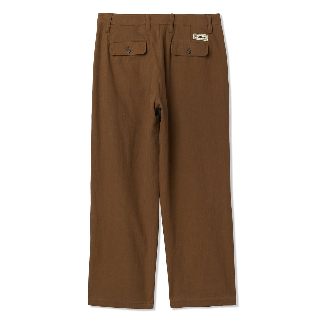 Butter Goods Pleated Trousers (Chocolate) - Image 2