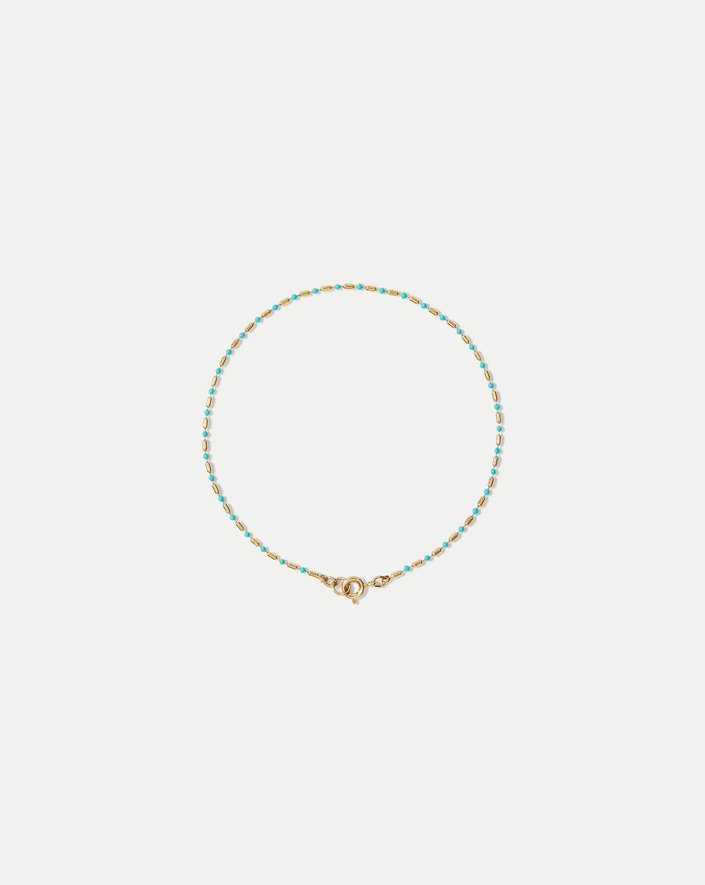 Enamel Bead Chain Anklet