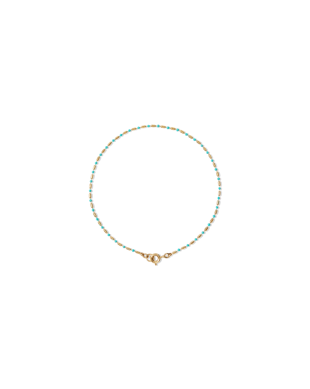 Enamel Bead Chain Anklet - Image 4