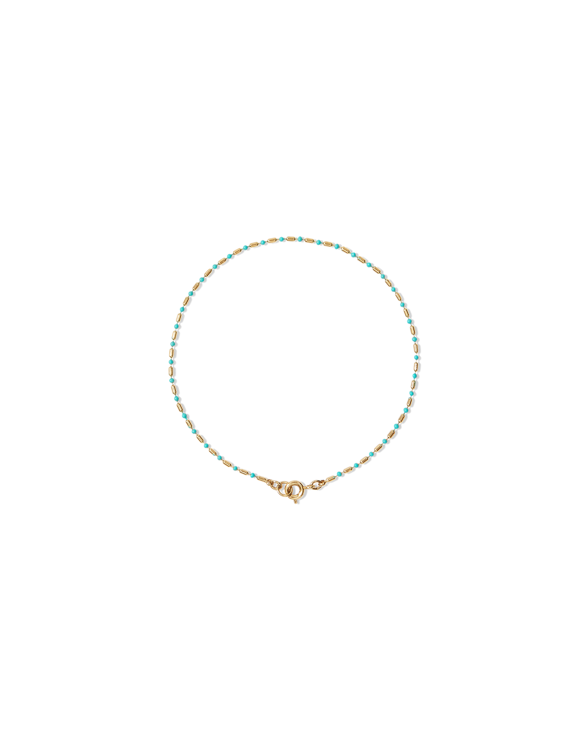 Enamel Bead Chain Anklet - Image 4