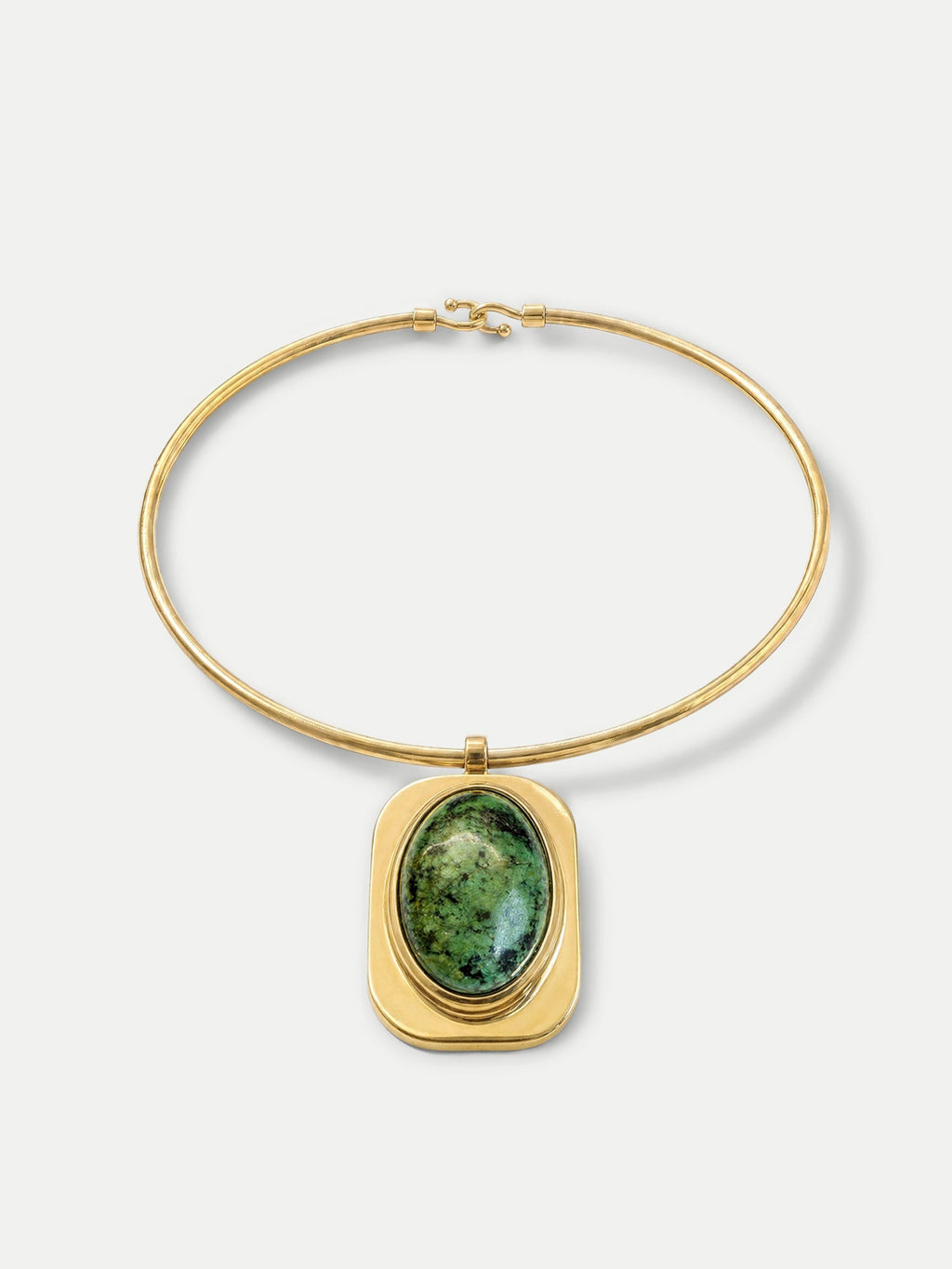 Turquoise Cabochon Collar Necklace - Image 3