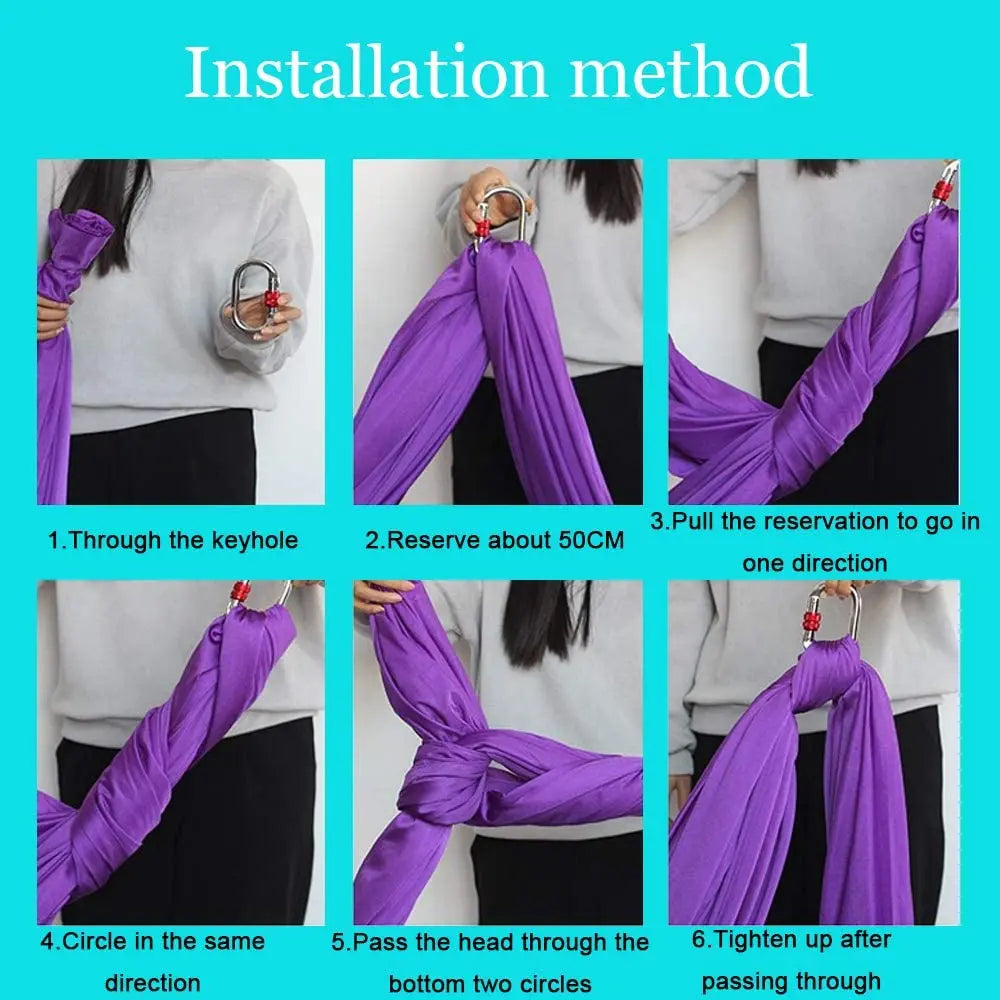 Aerial Yoga Hammock Set - Image 9