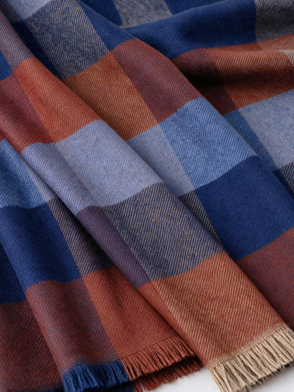 Plaid Wool Scarf - Image 2