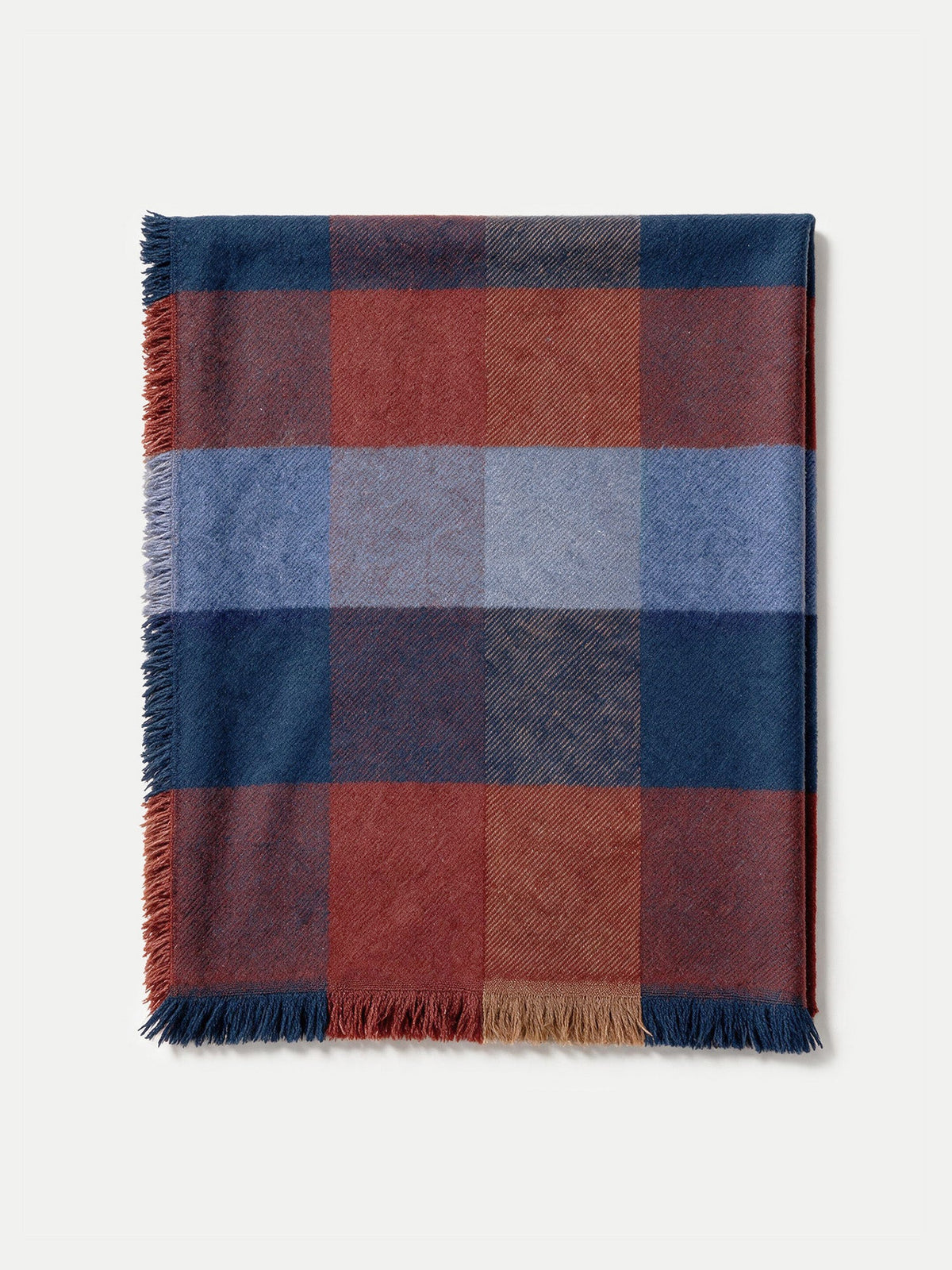 Plaid Wool Scarf - Image 3