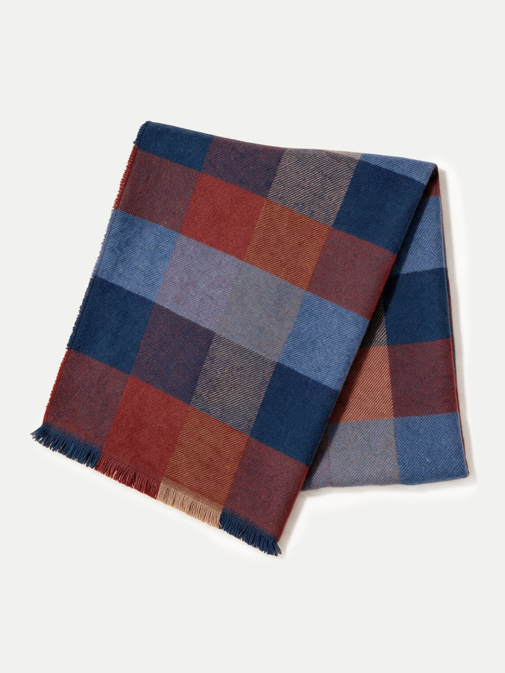 Plaid Wool Scarf - Image 4