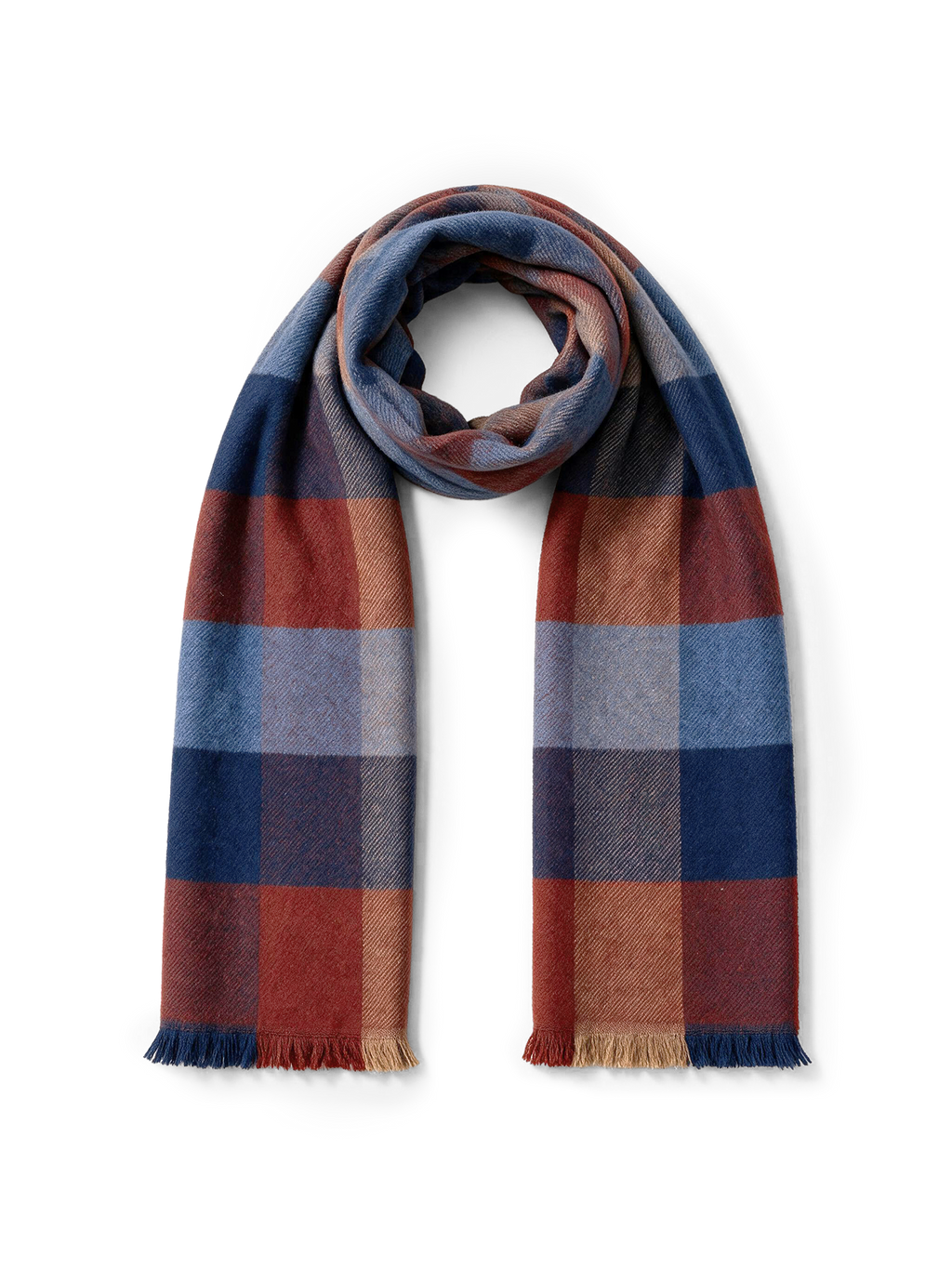 Plaid Wool Scarf - Image 5