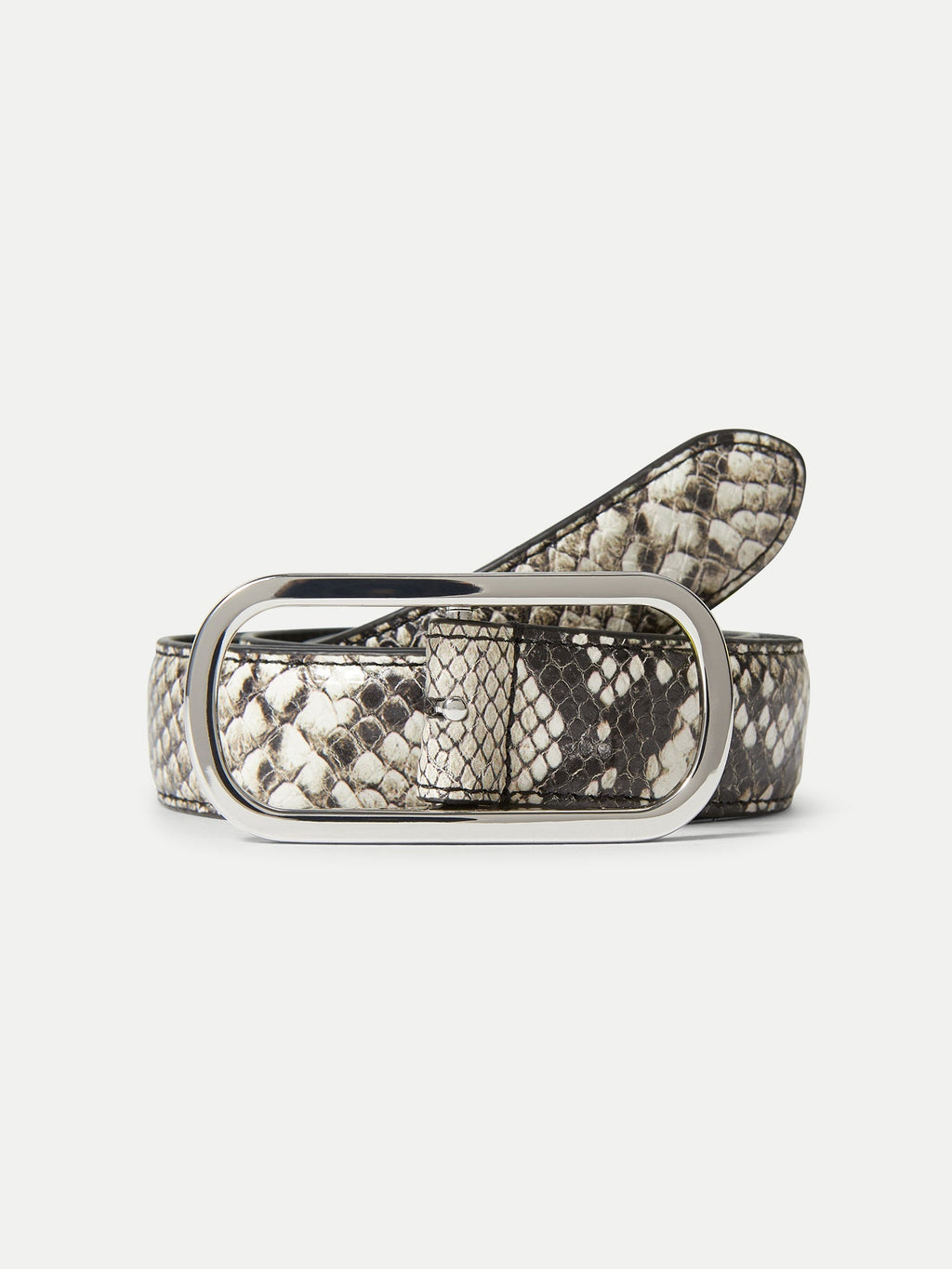 Snake-Embossed Loop Belt - Image 3
