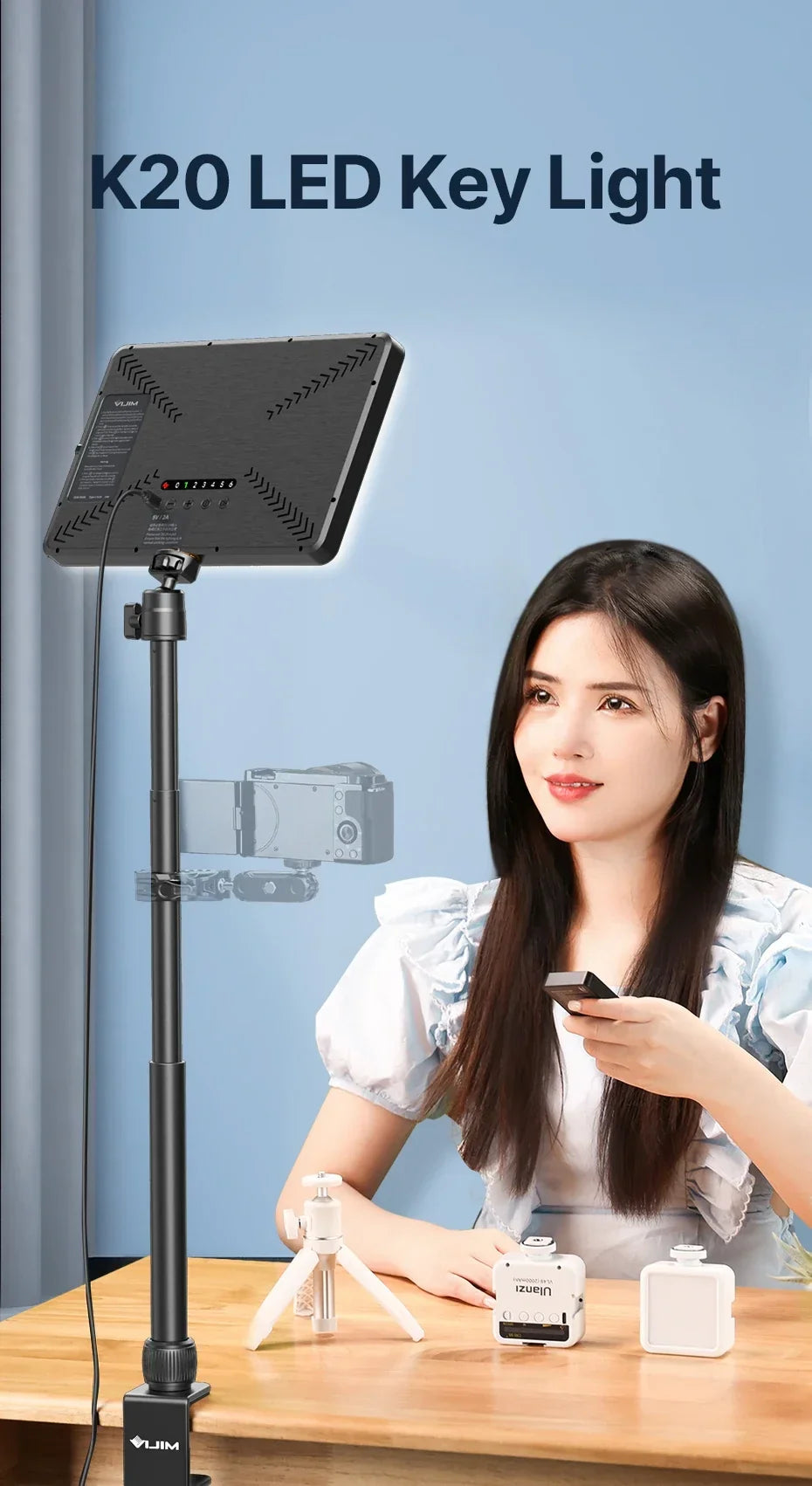 VIJIM K20 Pro Desktop LED Panel Light - Image 7
